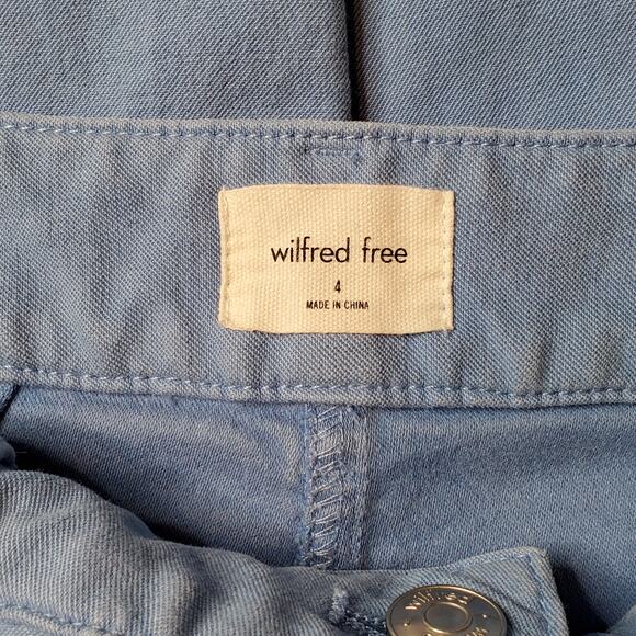 Aritzia Wilfred Free Women's Size 4 Brennan High Waist Utility Pants Blue - Picture 7 of 9